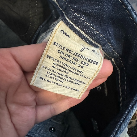 Miss Me | Signature Boot White Stitch Jeans - Picture 5 of 5